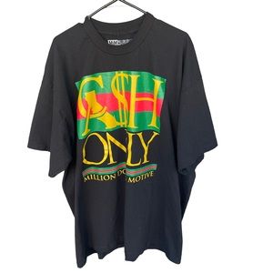 Million Dolla Motive Cash Only Black Streetwear Graphic T-shirt Men's Size 3X